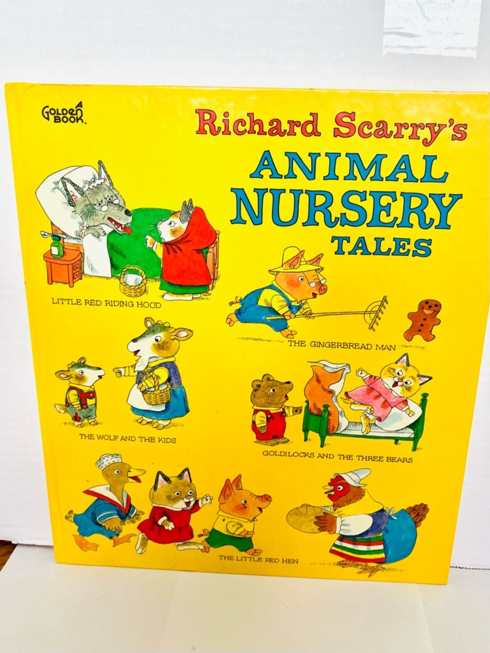 Richard Scarry’s 1975 Animal Nursery Tales Children’s Book Fiction Golden Press